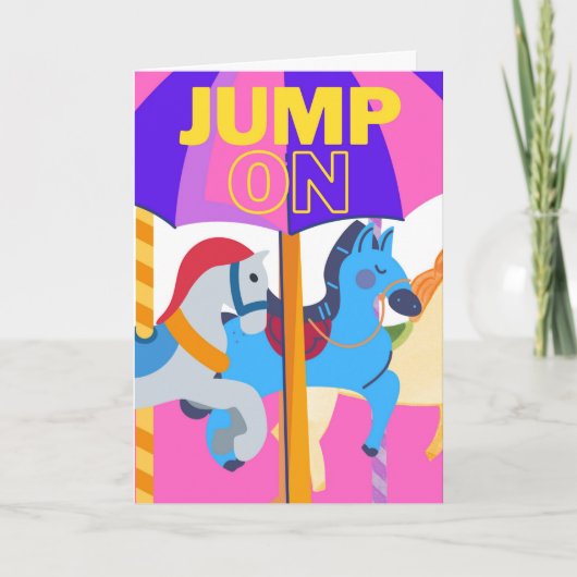 Carte Jump On Take a Ride et Celebrate (Devant)