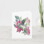 Carte Junco Bird Flowers (Devant)