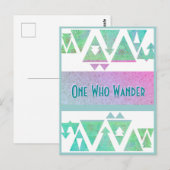 Carte Junction n° 29 : Celui qui se promène motif (Devant / Derrière)