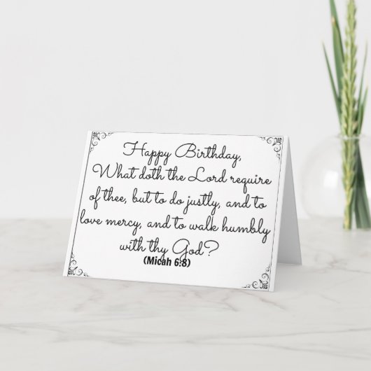 Carte June 8 Bible Birthday (Devant)