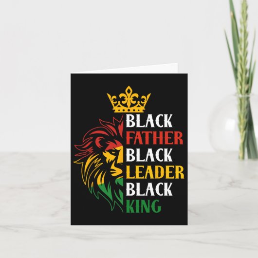 Carte Junet19e Fête des pères Black Men (Devant)