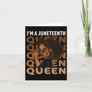 Carte Junetdix Queen Swag Black Melanin cheveux naturels
