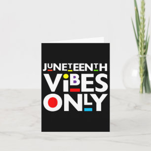 Carte Junetdix Vibes Uniquement Melanin Black Men Femmes
