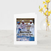 Carte Juneteenth (Fleur jaune)