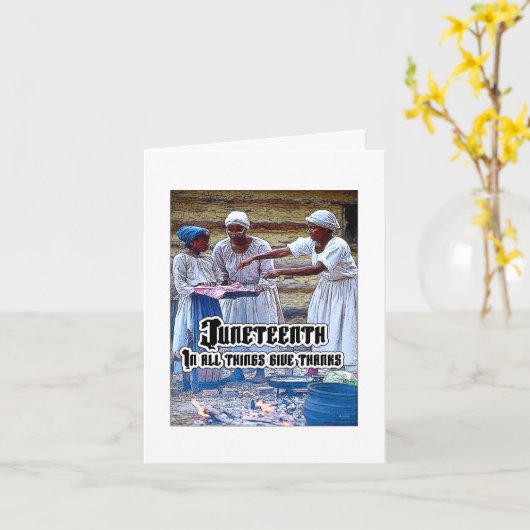 Carte Juneteenth (Fleur jaune)