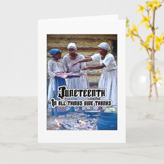 Carte Juneteenth (Fleur jaune)
