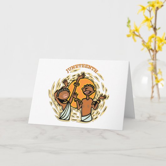 Carte Juneteenth (Fleur jaune)