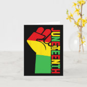 Carte Juneteenth 1 (Fleur jaune)