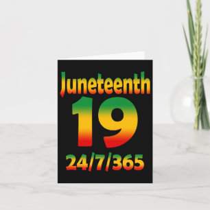 Carte Juneteenth Ancêtres Noir Africain Mélanine 19 juin