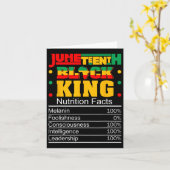 Carte Juneteenth Black King Informations Nutritionnelles (Fleur jaune)