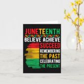 Carte Juneteenth Croire Réussir Black History M (Fleur jaune)