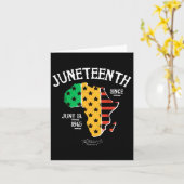 Carte Juneteenth depuis 1865 Afro-Américain (Fleur jaune)