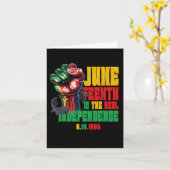 Carte Juneteenth est la véritable fête de l'indépendance (Fleur jaune)