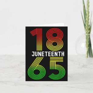 Carte Juneteenth est ma fierté noire de jour de l'indépe