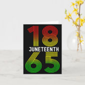 Carte Juneteenth est ma fierté noire de jour de l'indépe (Fleur jaune)
