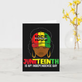 Carte Juneteenth est mon jour de l'indépendance Liberté (Fleur jaune)