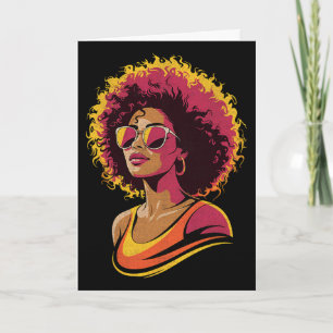 Carte Juneteenth Femmes Noires Mélanine Reine Afro-Améri