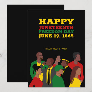Carte Juneteenth Fête de la liberté des Afro-Américains