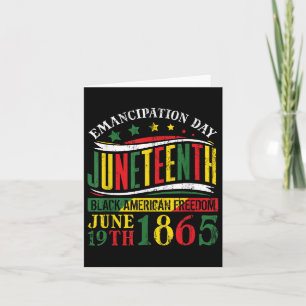 Carte Juneteenth Histoire des Noirs Célébration de la li