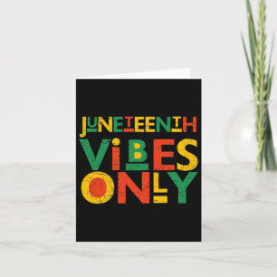 Carte Juneteenth hommes afro-américains Juneteenth femme