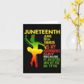 Carte Juneteenth Indépendance Femmes Noires Danseuse Fil (Fleur jaune)