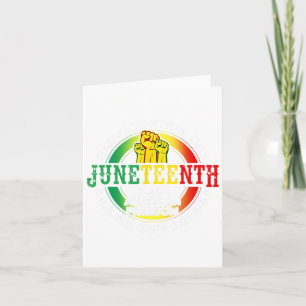 Carte Juneteenth Liberté Afro-Américaine 1865 Mois de l'