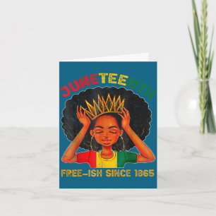 Carte Juneteenth libre-ish depuis 1865 fierté noire