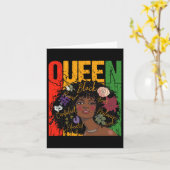 Carte Juneteenth Mois de l'Histoire des Noirs Éduquée Re (Fleur jaune)