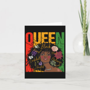 Carte Juneteenth Mois de l'Histoire des Noirs Éduquée Re