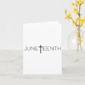 Carte Juneteenth S - Célébrez Juneteenth - Juneteenth T (Fleur jaune)