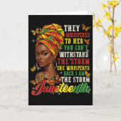 Carte Juneteenth They Whispered To Her You Cannot Withst (Fleur jaune)