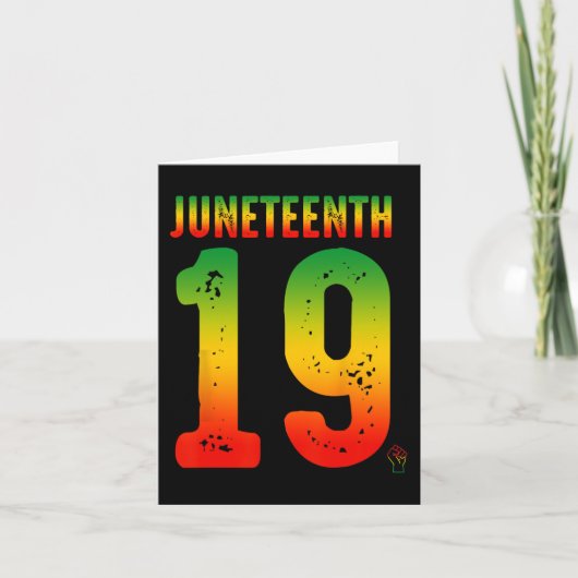 Carte Junetten Ancêtres noirs afro-américains Liberedo (Devant)