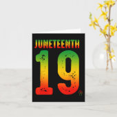 Carte Junetten Ancêtres noirs afro-américains Liberedo (Fleur jaune)