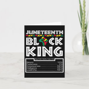 Carte Junetten Black King Melanin Papa Fête des pères Ho