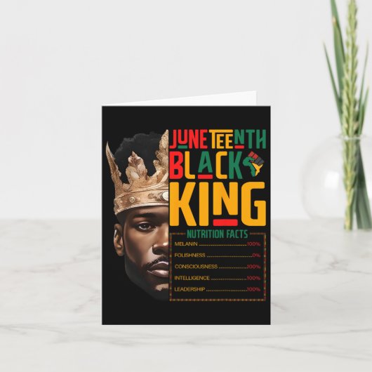 Carte Junetten Black King Pride African Nutritionfa (Devant)
