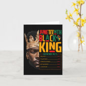 Carte Junetten Black King Pride African Nutritionfa (Fleur jaune)