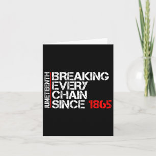 Carte Junetten Briser chaque chaîne Black Power Ados G