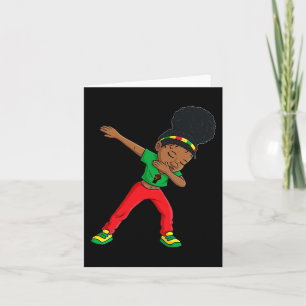 Carte Junetten Dabbing Black Princess Cute Brown Skin