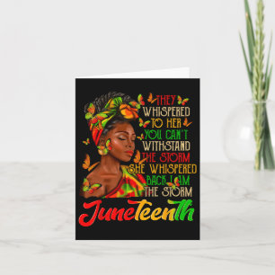 Carte Junetten Je Suis La Tempête Black Women Historien