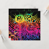 Carte Jungle Abstraite (Devant/Arrière en situation)