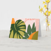 Carte Jungle Collage I (Fleur jaune)