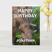 Carte Jungle Dinosaur (Fleur jaune)