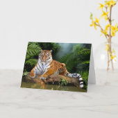 CARTE JUNGLE TIGER (Fleur jaune)