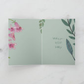 Carte Jungle Tiger Anniversaire Zoo Safari Wild (Intérieur)