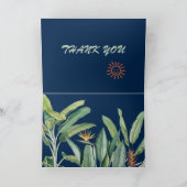 Carte Jungle tropicale Banane arbre Strelitzia Merci (Intérieur)