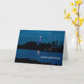 CARTE JUPITER LIGHTHOUSE SHINES BLEU (Fleur jaune)