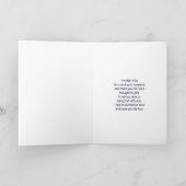 Carte Jus de lait blanc rustique avec Merci de fleurs (Intérieur)