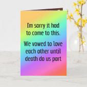 Carte Jusqu'À Ce Que La Mort Faisons-Nous Partie Du Divo (Fleur jaune)