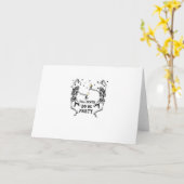 Carte Jusqu'à ce que la mort nous fassions faire la fête (Fleur jaune)