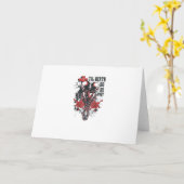 Carte Jusqu'à ce que la mort nous sépare – Art de squele (Fleur jaune)